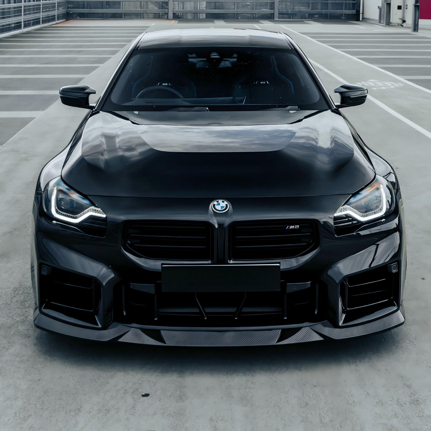 MHC+ BMW M2 G87 Edition 1 Front Splitter In Pre Preg Gloss Carbon Fibre (G87)-CCO