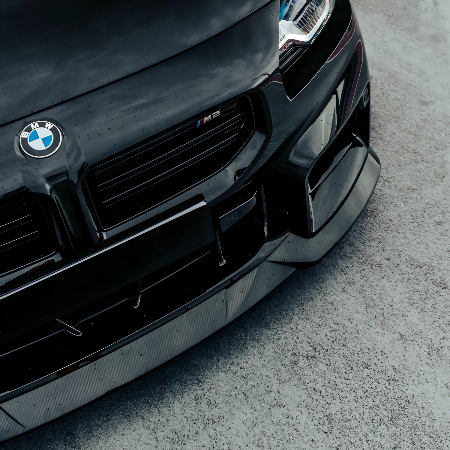MHC+ BMW M2 G87 Edition 1 Front Splitter In Pre Preg Gloss Carbon Fibre (G87)-CCO