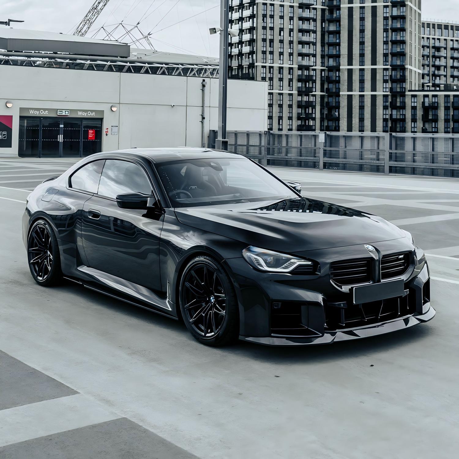 MHC+ BMW M2 G87 Edition 1 Front Splitter In Pre Preg Gloss Carbon Fibre (G87)-CCO