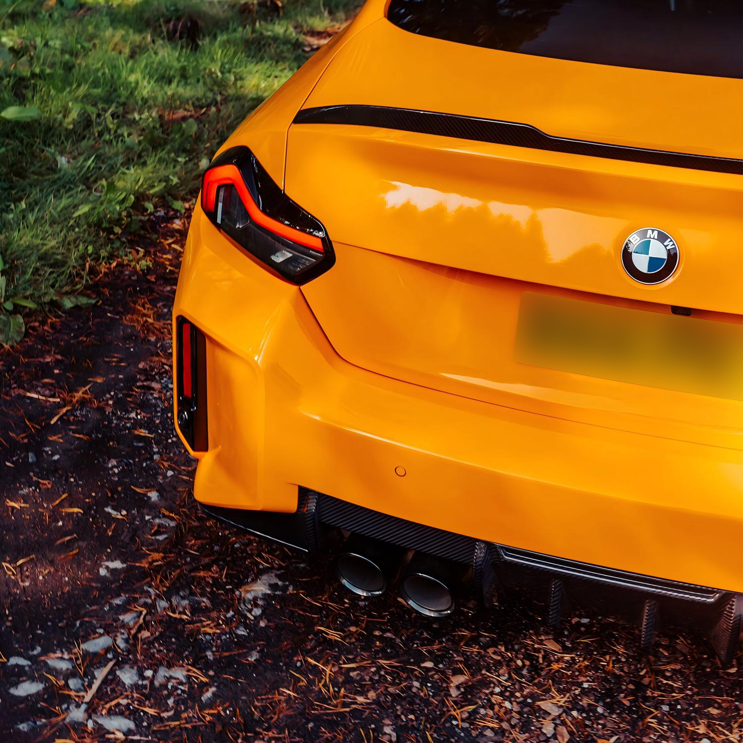 MHC+ BMW M2 G87 Edition 1 Rear Diffuser 3pcs In Pre Preg Gloss Carbon Fibre (G87)-CCO