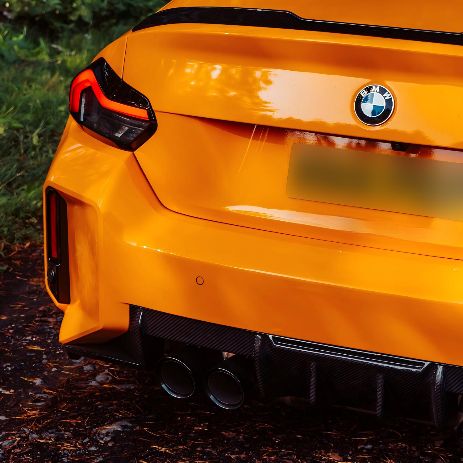 MHC+ BMW M2 G87 Edition 1 Rear Diffuser 3pcs In Pre Preg Gloss Carbon Fibre (G87)-CCO