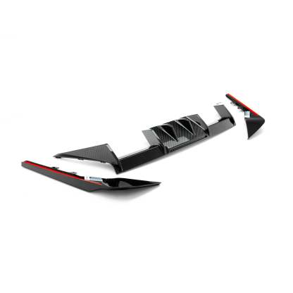MHC+ BMW M2 G87 Edition 1 Rear Diffuser 3pcs In Pre Preg Gloss Carbon Fibre (G87)-CCO