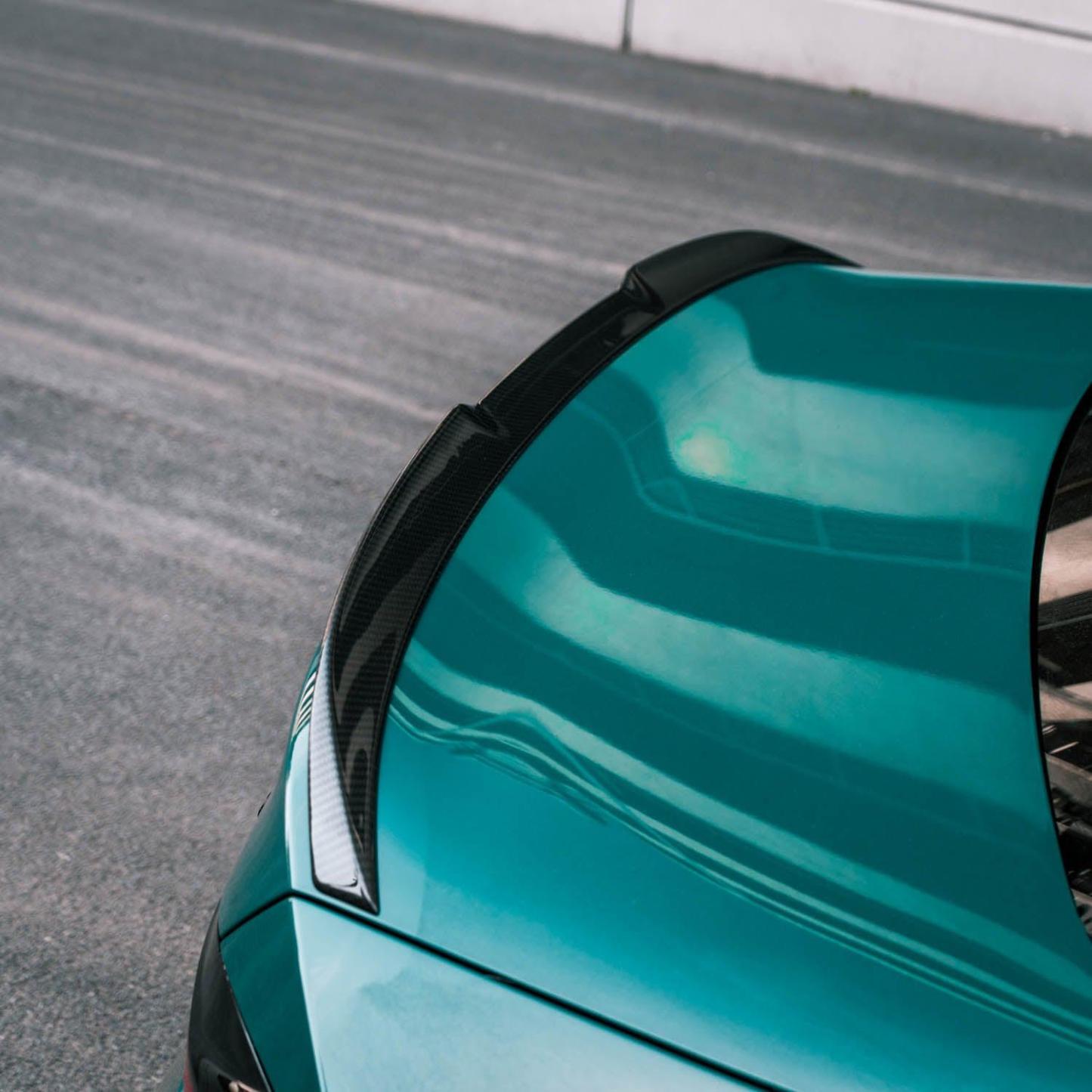 MHC+ BMW M2/M240i V Style Rear Spoiler In Pre Preg Carbon Fibre (G87/G42)-CCO