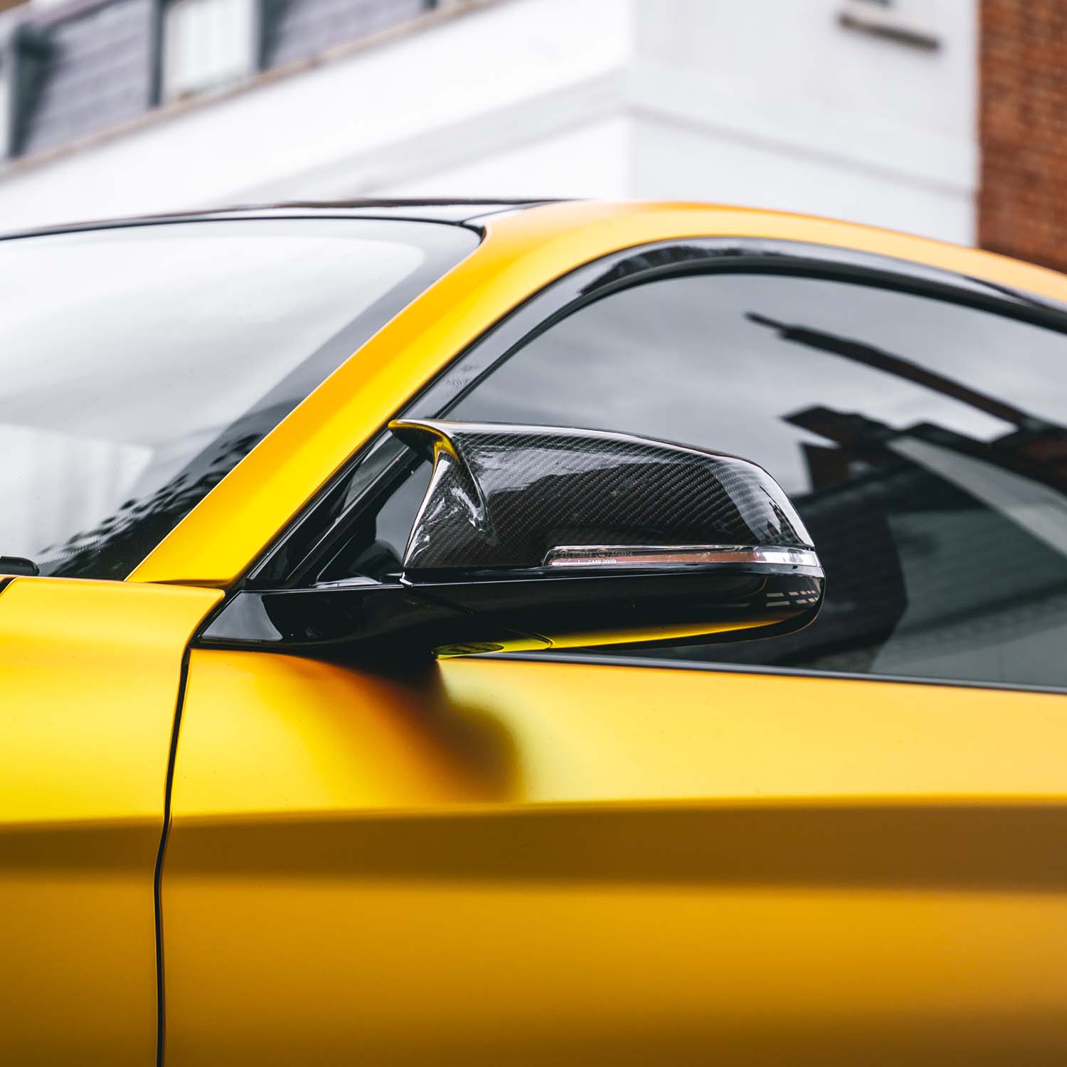 MHC+ BMW M-Style Wing Mirror Replacement Covers In Pre Preg Gloss Carbon Fibre for M-lites-CCO