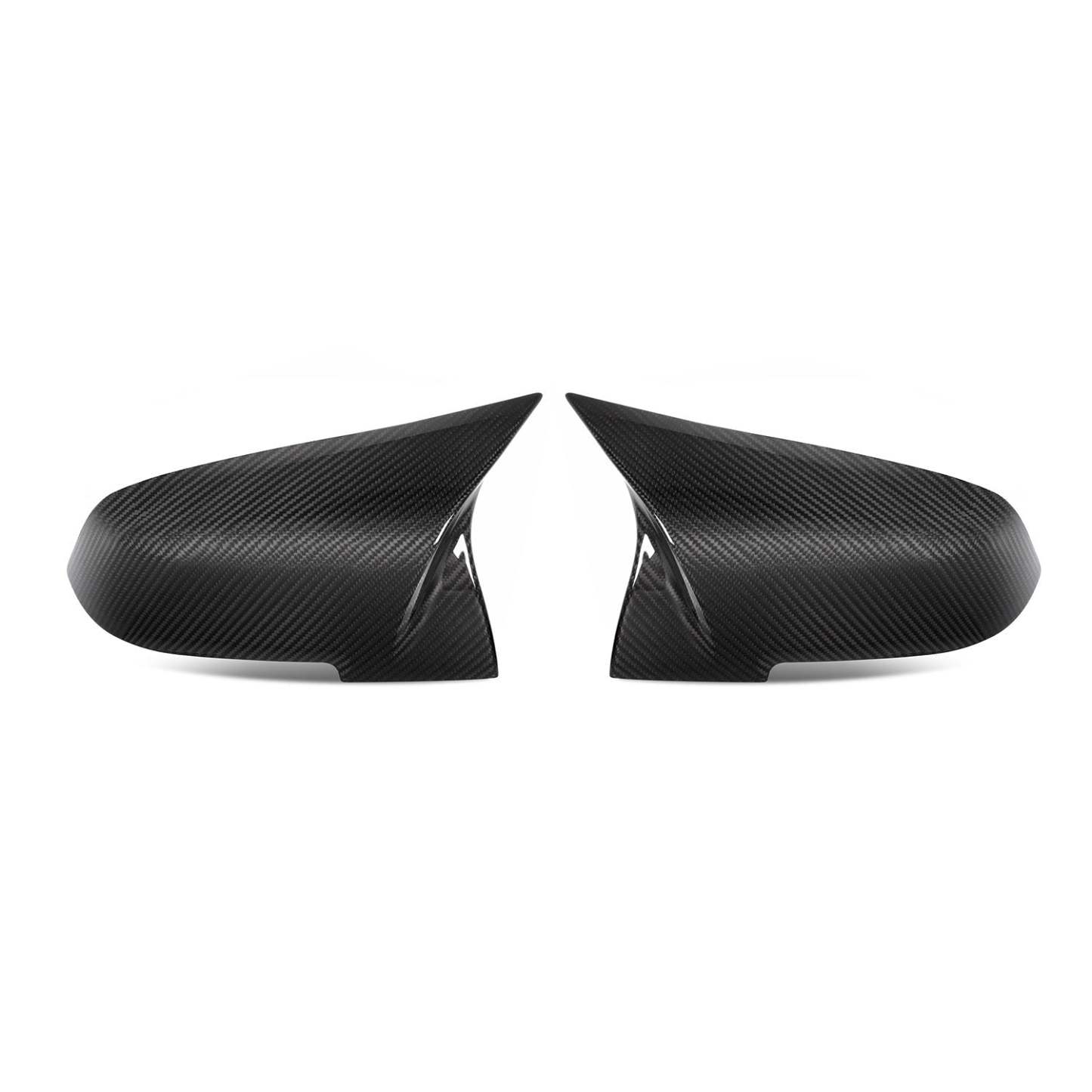 MHC+ BMW M-Style Wing Mirror Replacement Covers In Pre Preg Gloss Carbon Fibre for M-lites-CCO
