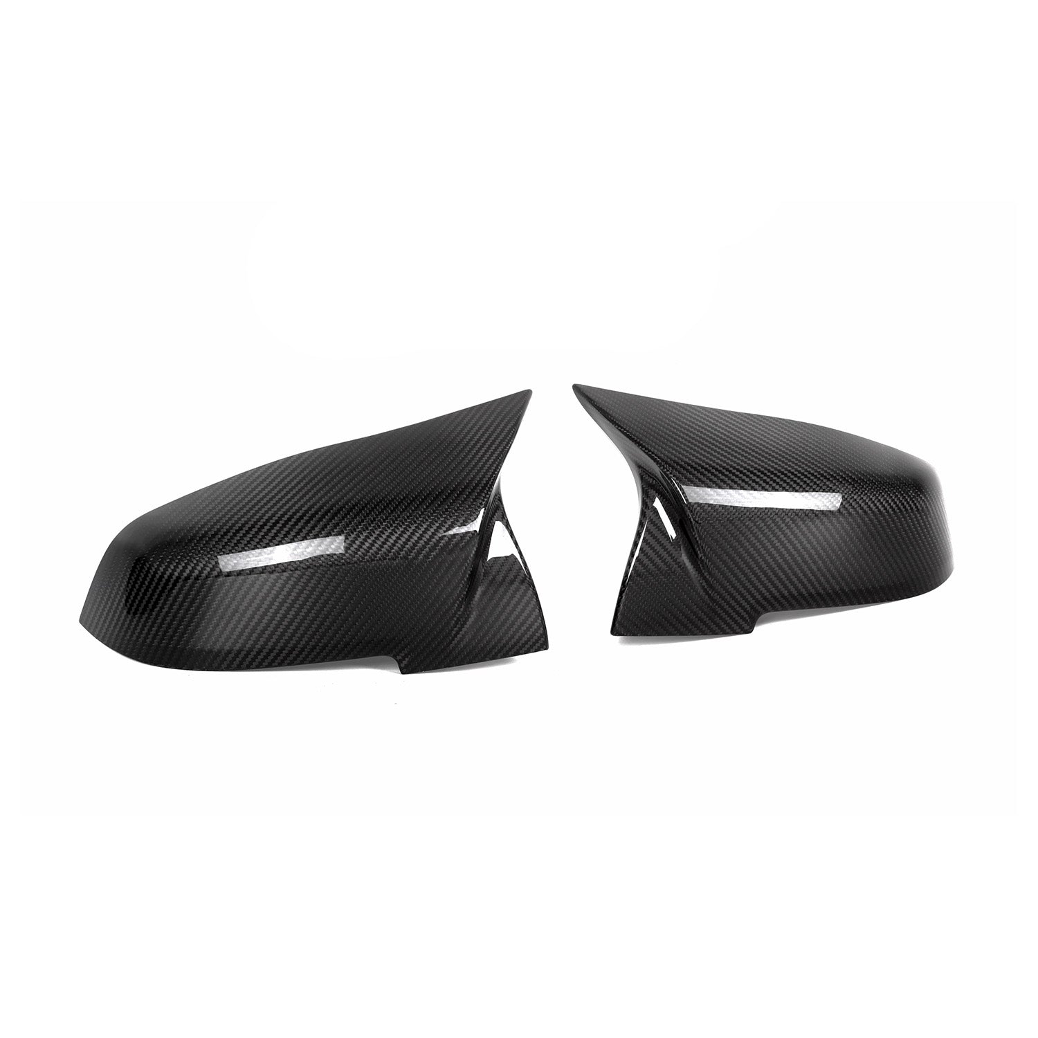 MHC+ BMW M-Style Wing Mirror Replacement Covers In Pre Preg Gloss Carbon Fibre for M-lites-CCO