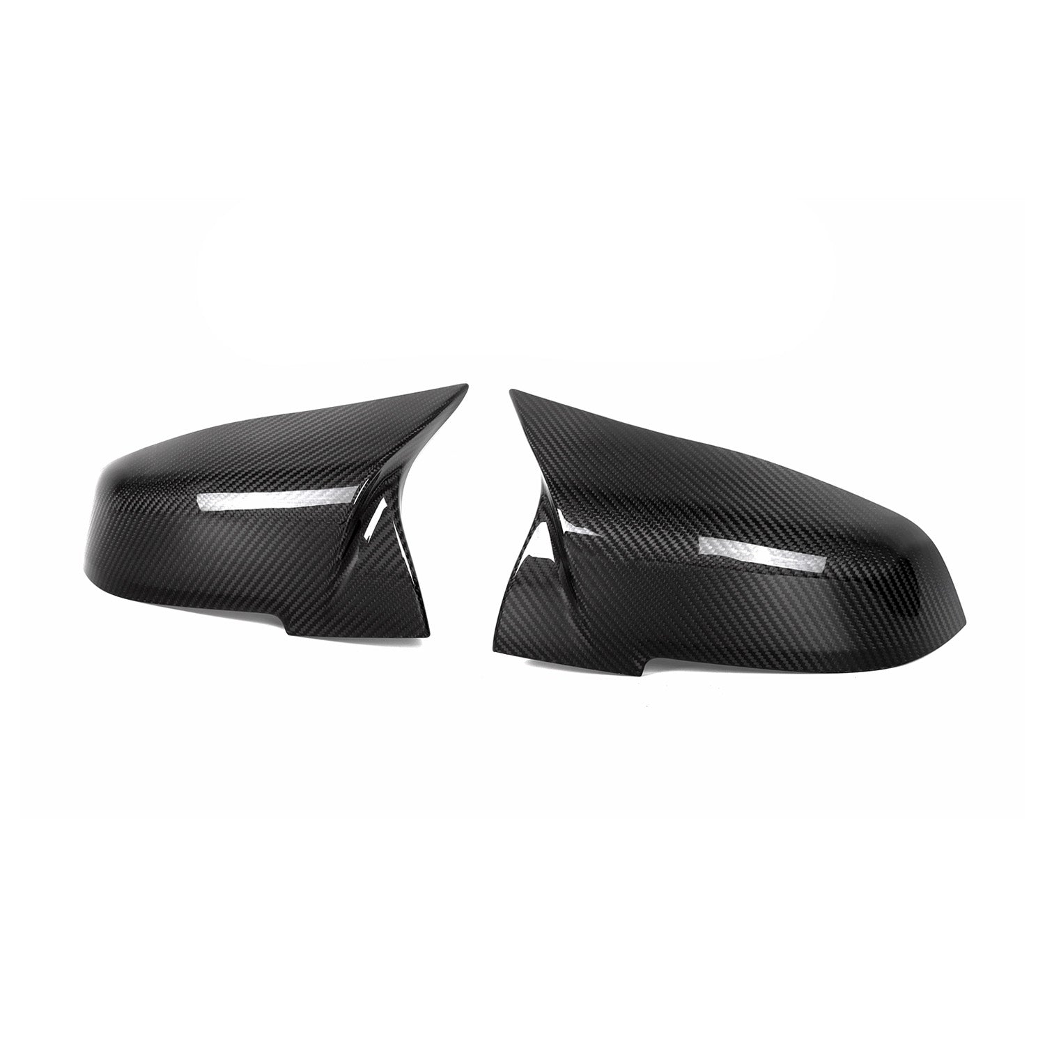 MHC+ BMW M-Style Wing Mirror Replacement Covers In Pre Preg Gloss Carbon Fibre for M-lites-CCO