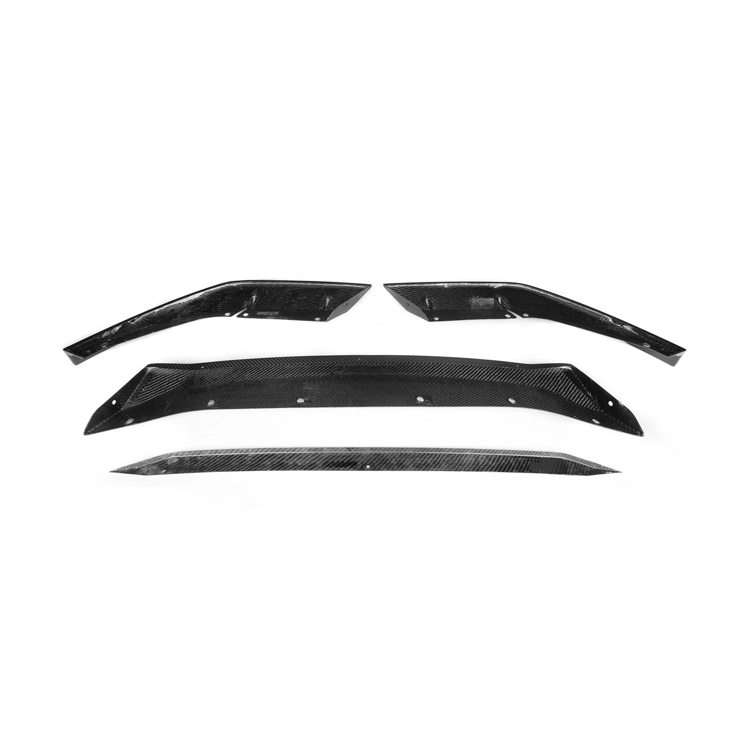 MHC+ BMW M5 Pre LCI Low Line Front Splitter In Pre Preg Gloss Carbon Fibre (F90)-CCO