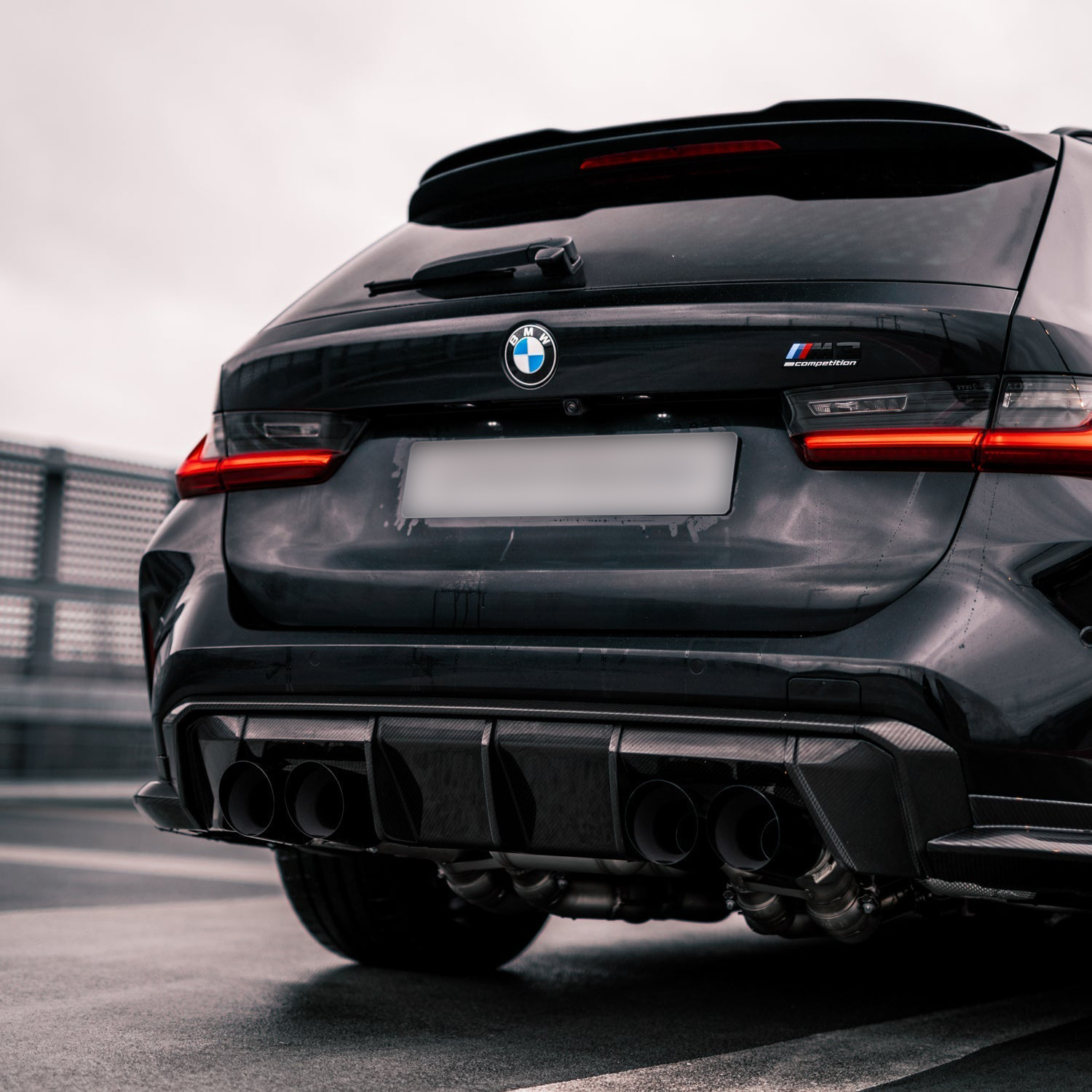 MHC+ BMW M3/M4 Rear Bumper Insert In Pre Preg Carbon Fibre (G80/G81/G82/G83)-CCO
