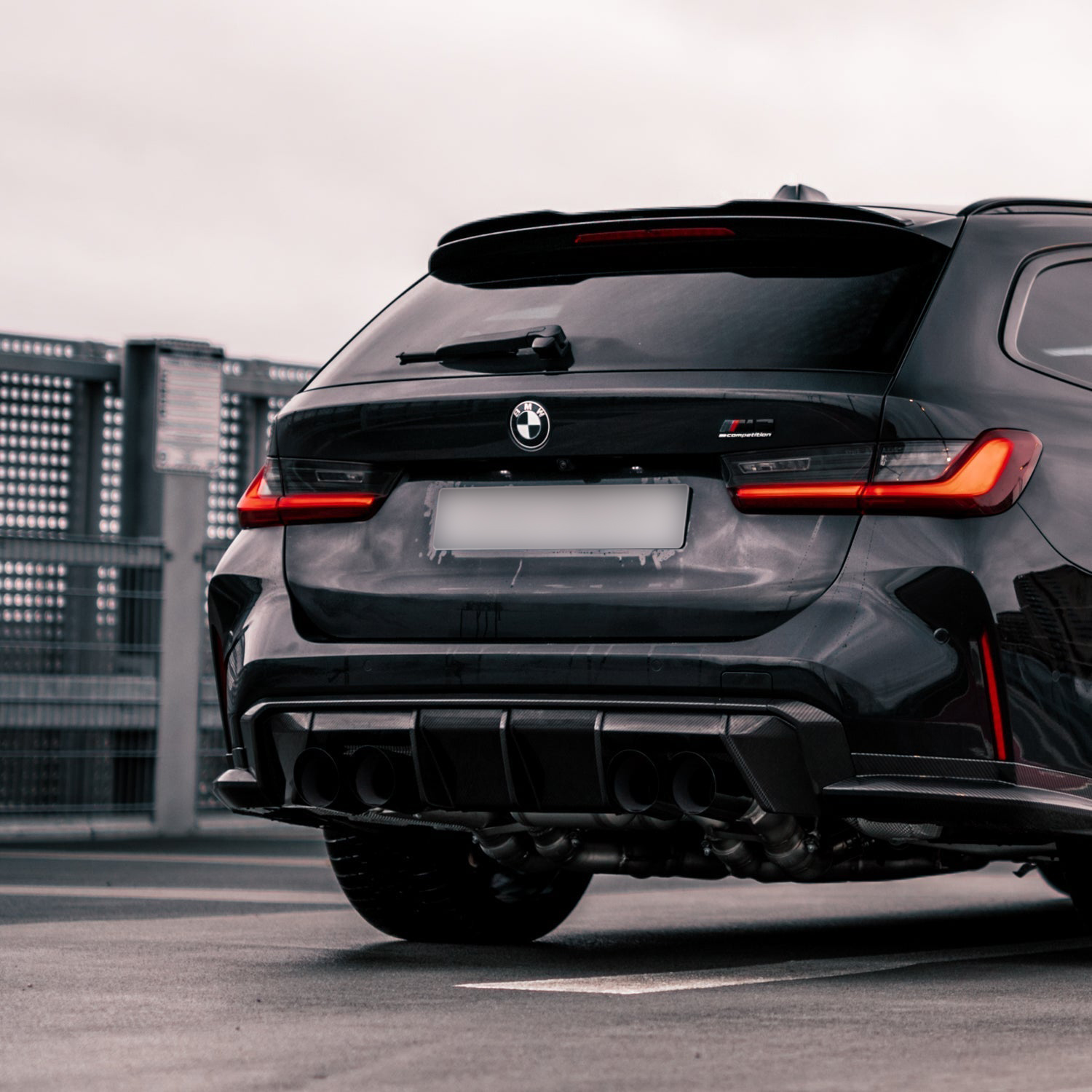 MHC+ BMW M3/M4 Rear Bumper Insert In Pre Preg Carbon Fibre (G80/G81/G82/G83)-CCO