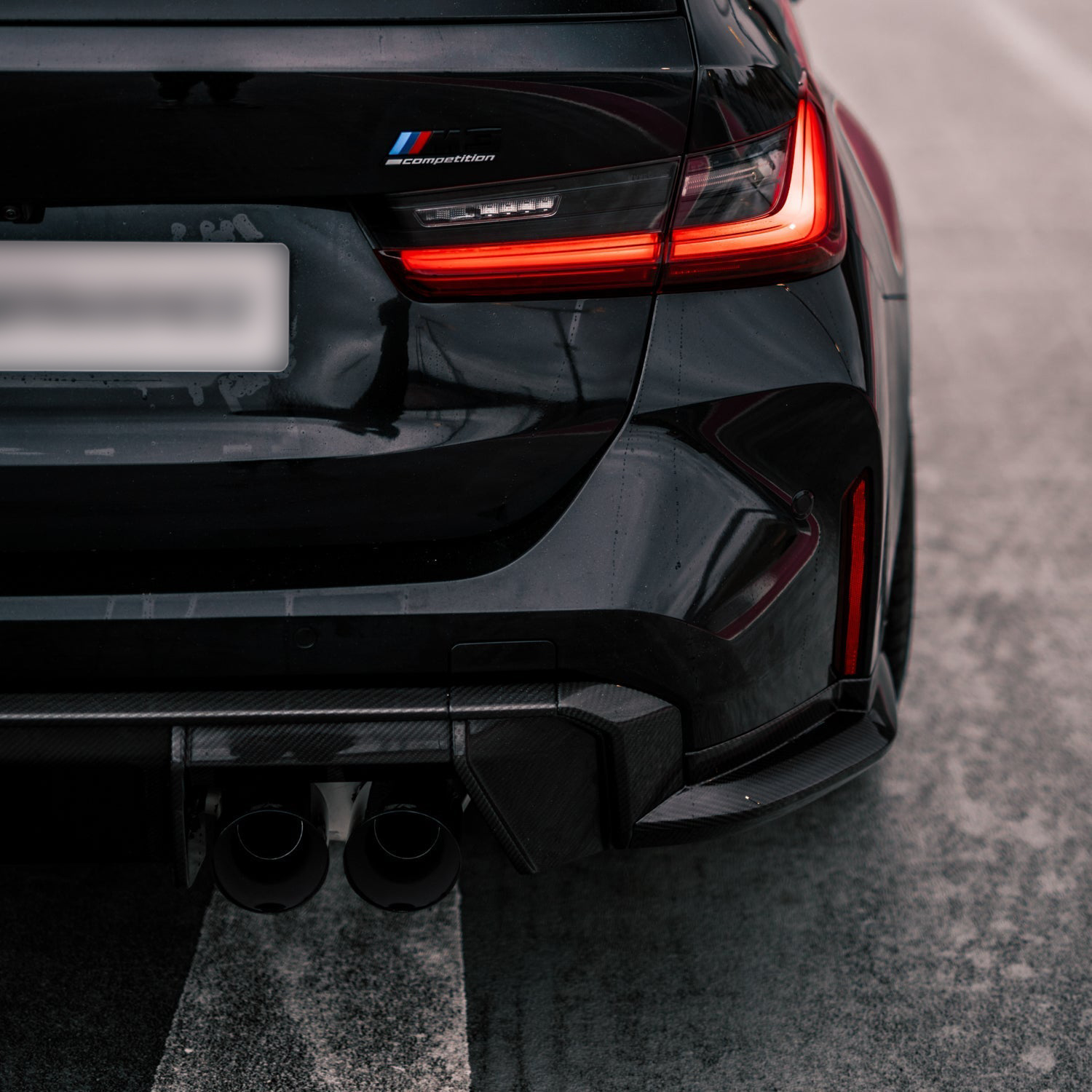 MHC+ BMW M3/M4 Rear Bumper Insert In Pre Preg Carbon Fibre (G80/G81/G82/G83)-CCO
