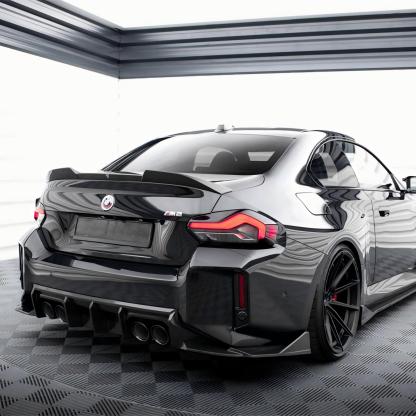 Maxton Design BMW M2 G87 Rear Side Splitters In Gloss Carbon Fibre (G87)-CCO
