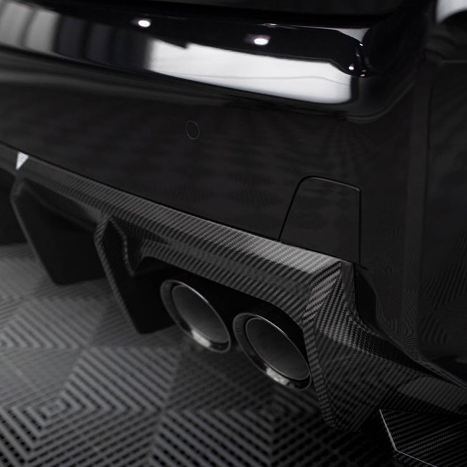 Maxton Design BMW M2 G87 Rear Diffuser In Gloss Carbon Fibre (G87)-CCO