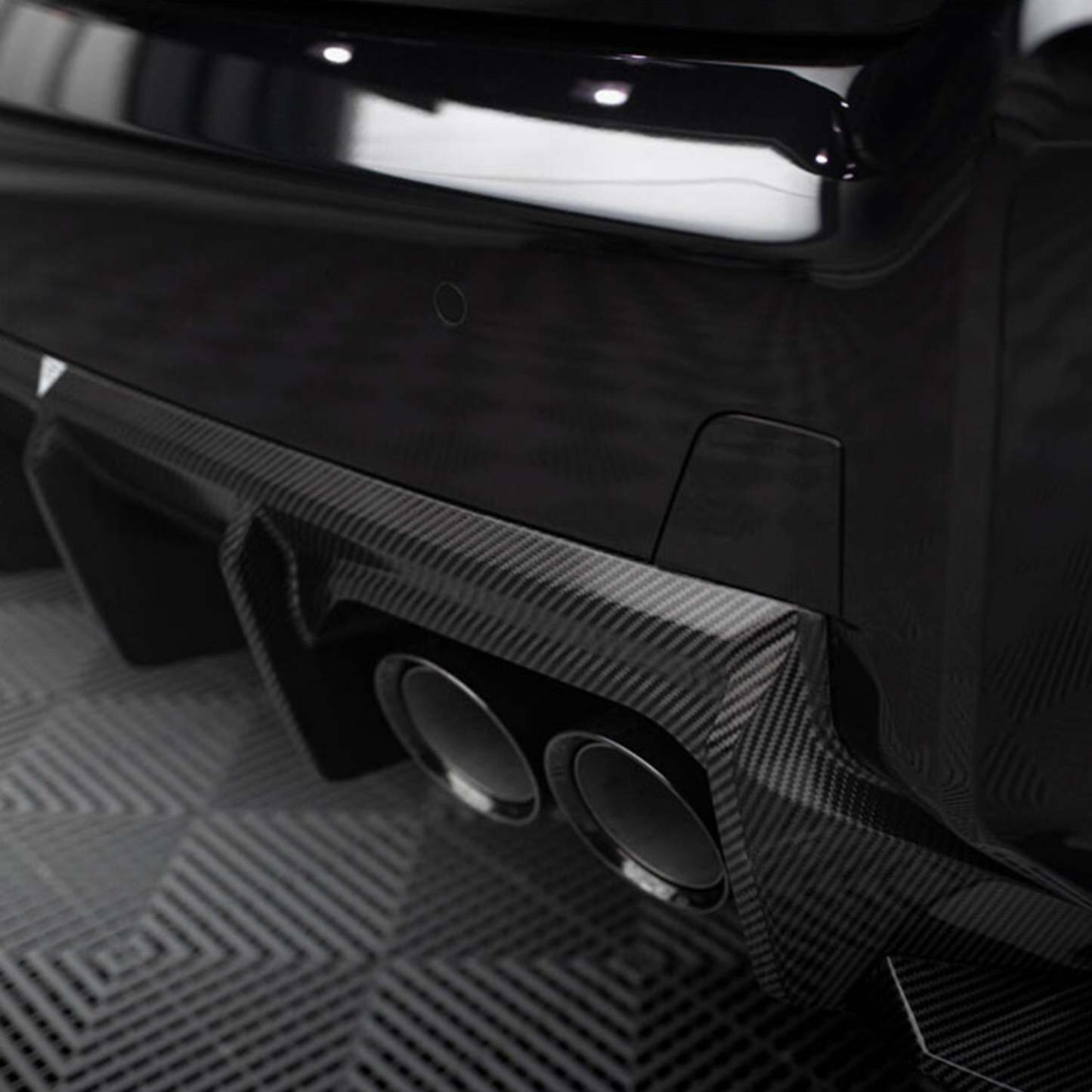 Maxton Design BMW M2 G87 Rear Diffuser In Gloss Carbon Fibre (G87)-CCO