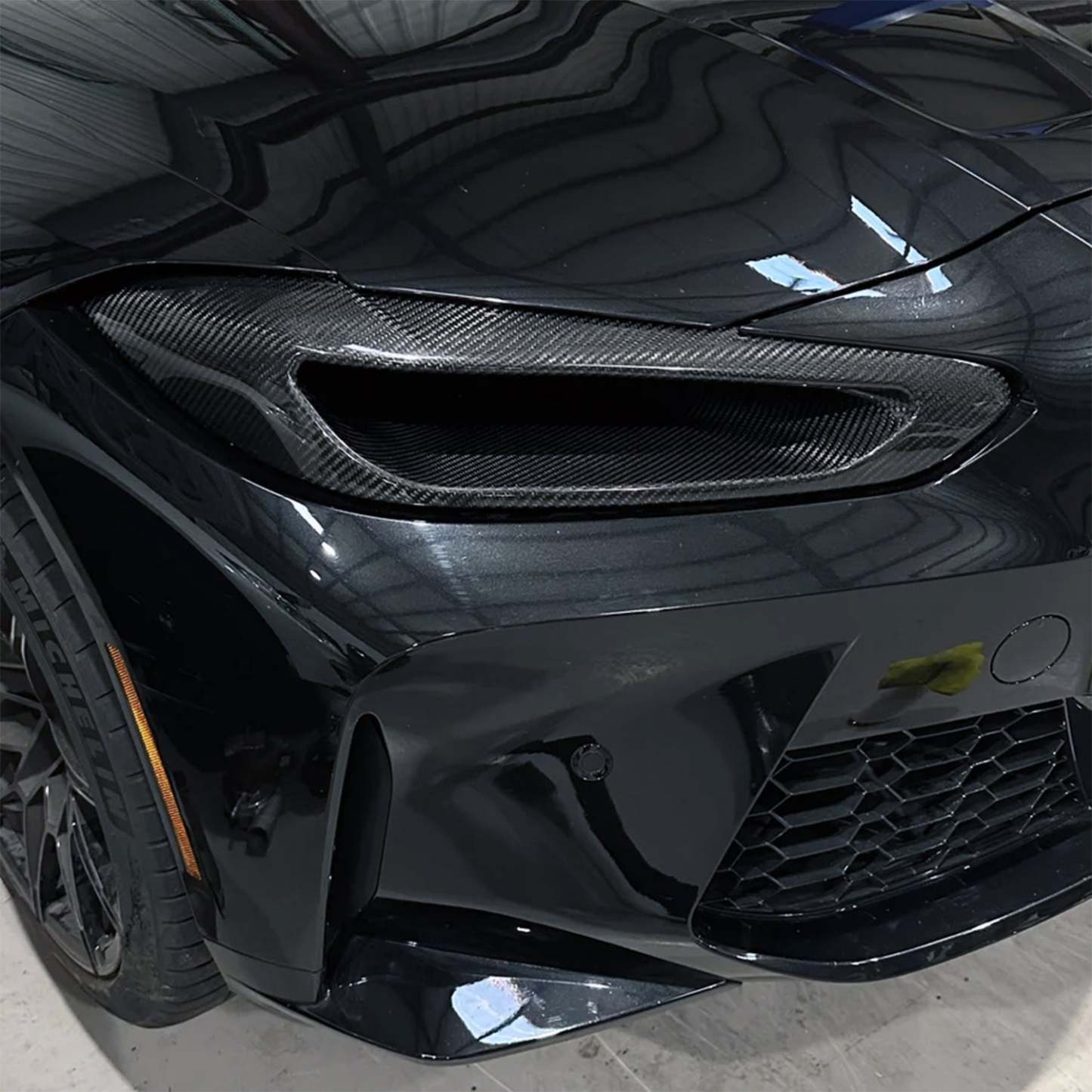 Project Gamma BMW G80/G81 M3 & G82/G83 M4 Carbon Fiber Headlight Delete/ Intake Duct