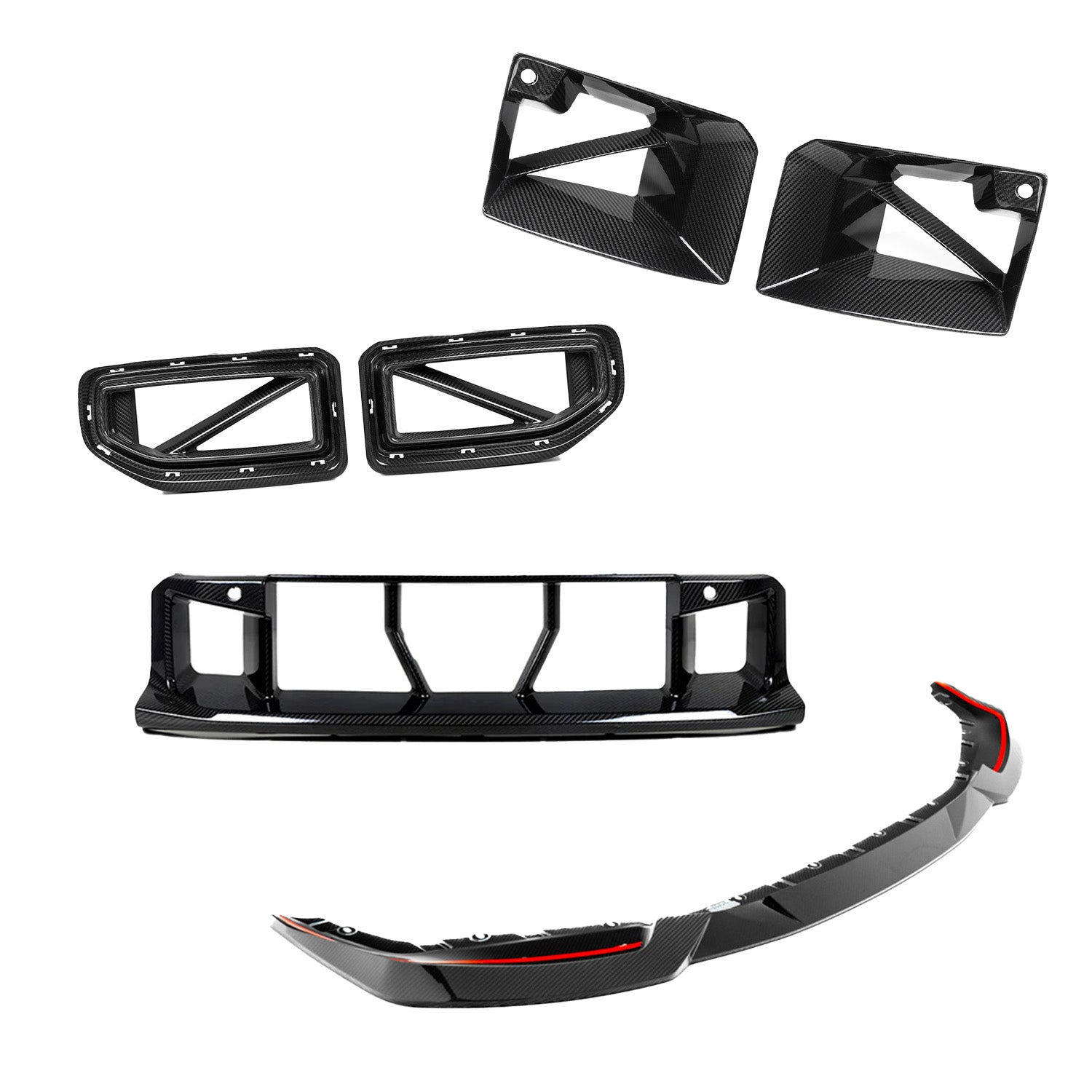 R44 BMW G87 M2 Carbon Fibre Front Styling Kit-CCO