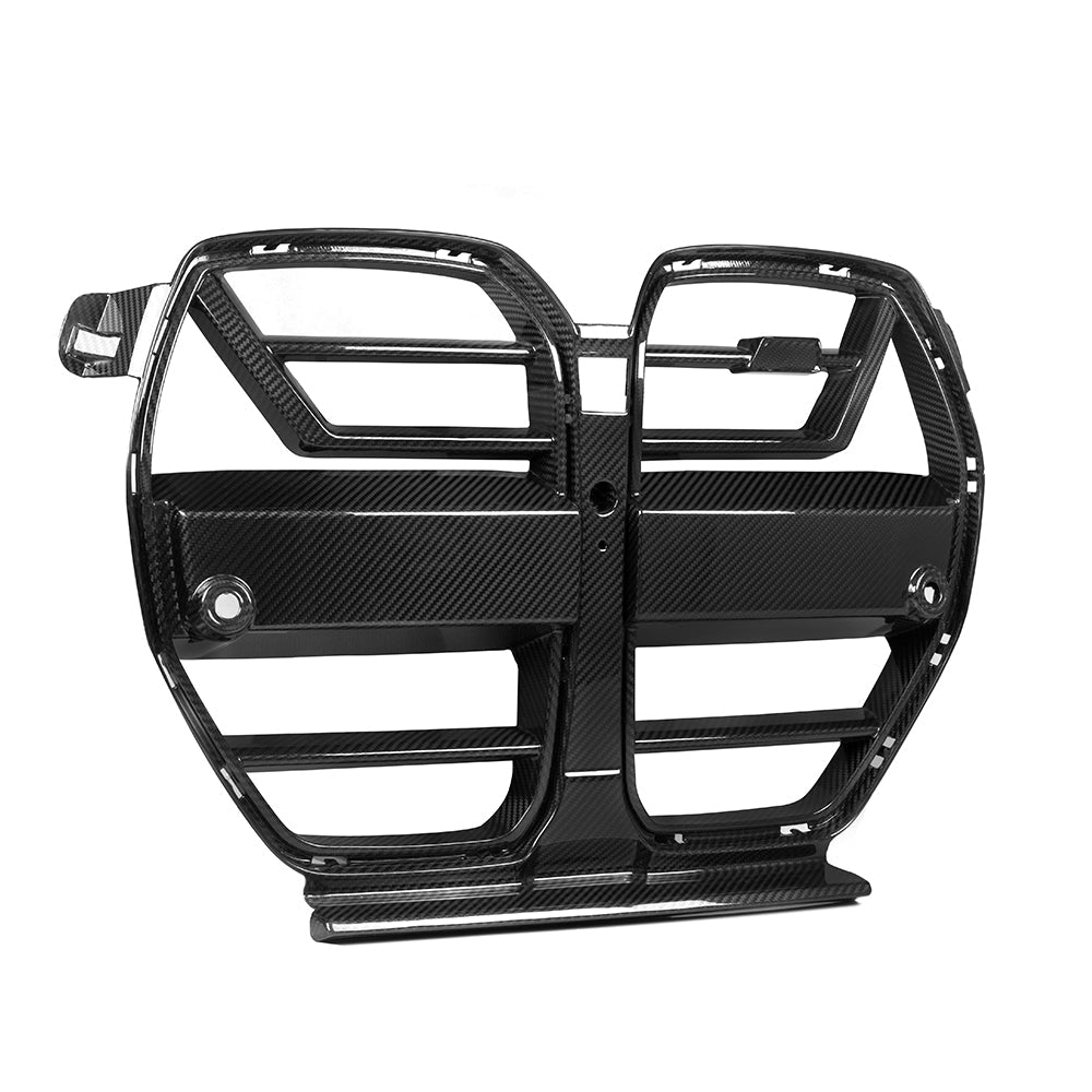 SooQoo BMW M3/M4 SQ-GT Front Grille In Gloss Pre Preg Carbon Fibre (G80/G81/G82/G83)-CCO