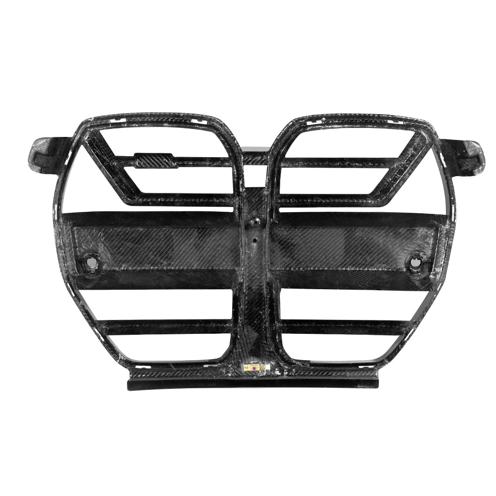SooQoo BMW M3/M4 SQ-GT Front Grille In Gloss Pre Preg Carbon Fibre (G80/G81/G82/G83)-CCO