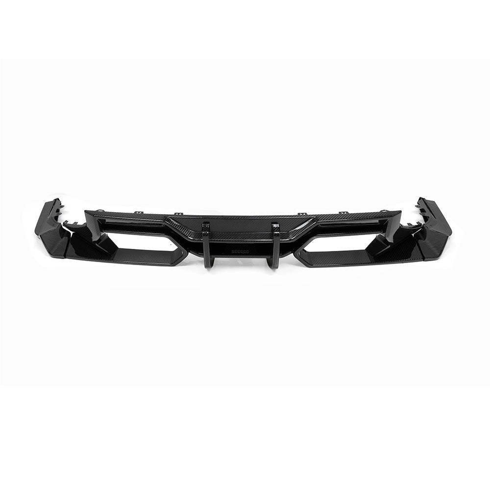 SooQoo BMW G87 M2 Rear Diffuser In Gloss Carbon Fibre-CCO