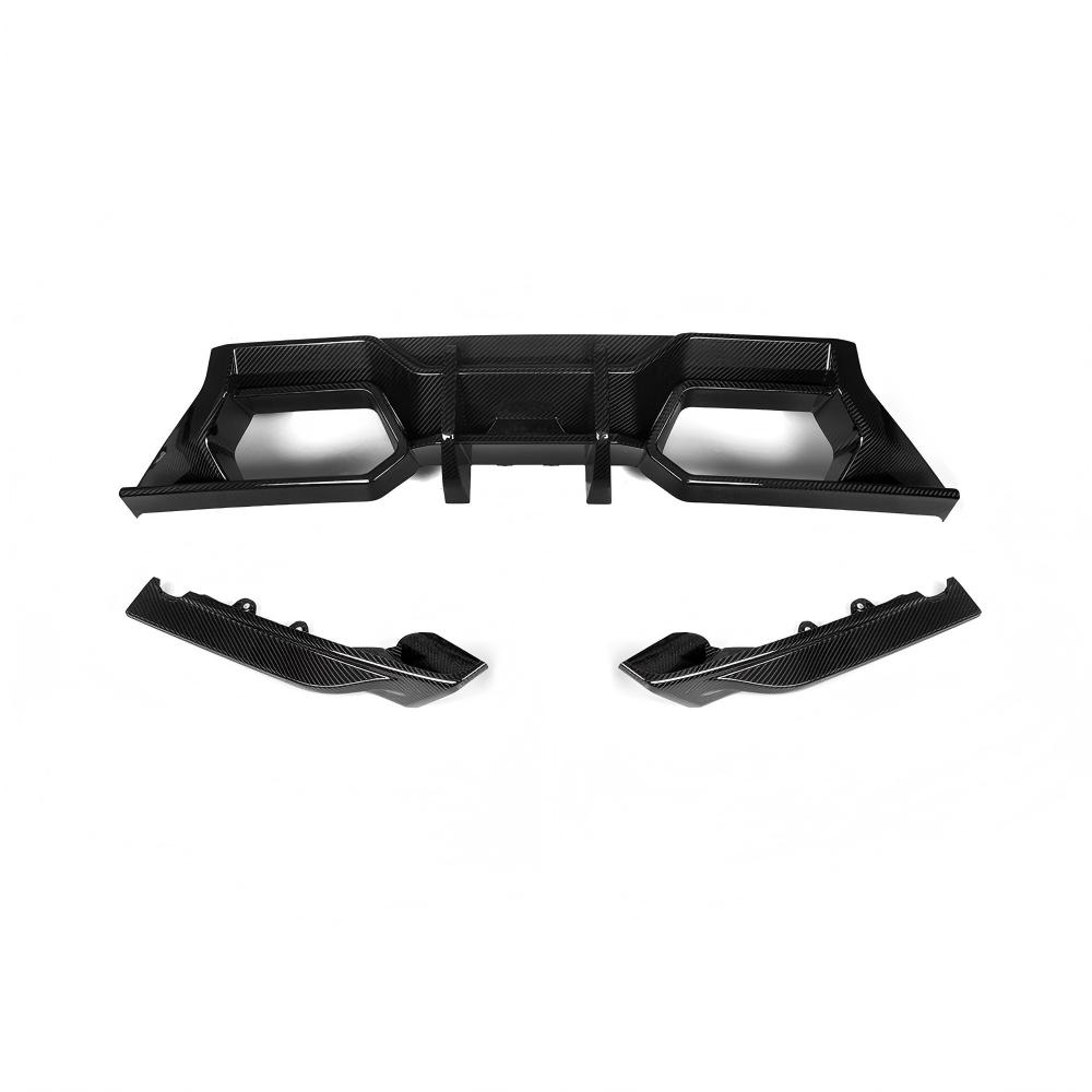 SooQoo BMW G87 M2 Rear Diffuser In Gloss Carbon Fibre-CCO