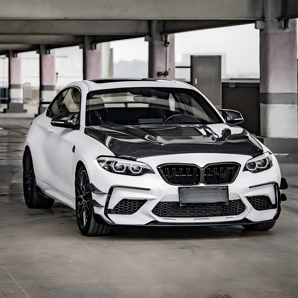 Front Canards Carbon Fiber For BMW F87 M2