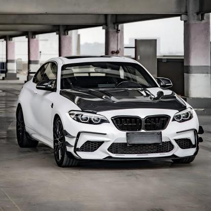 Front Canards Carbon Fiber For BMW F87 M2
