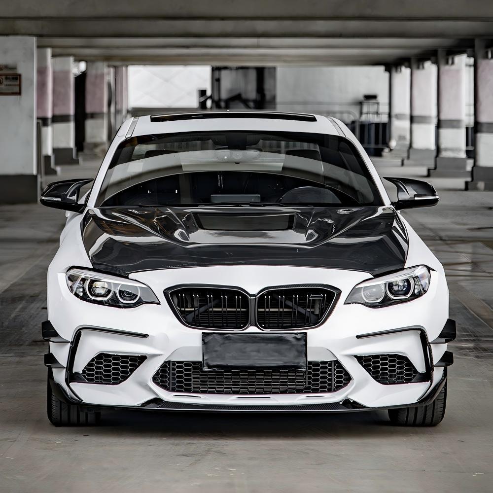 Front Canards Carbon Fiber For BMW F87 M2