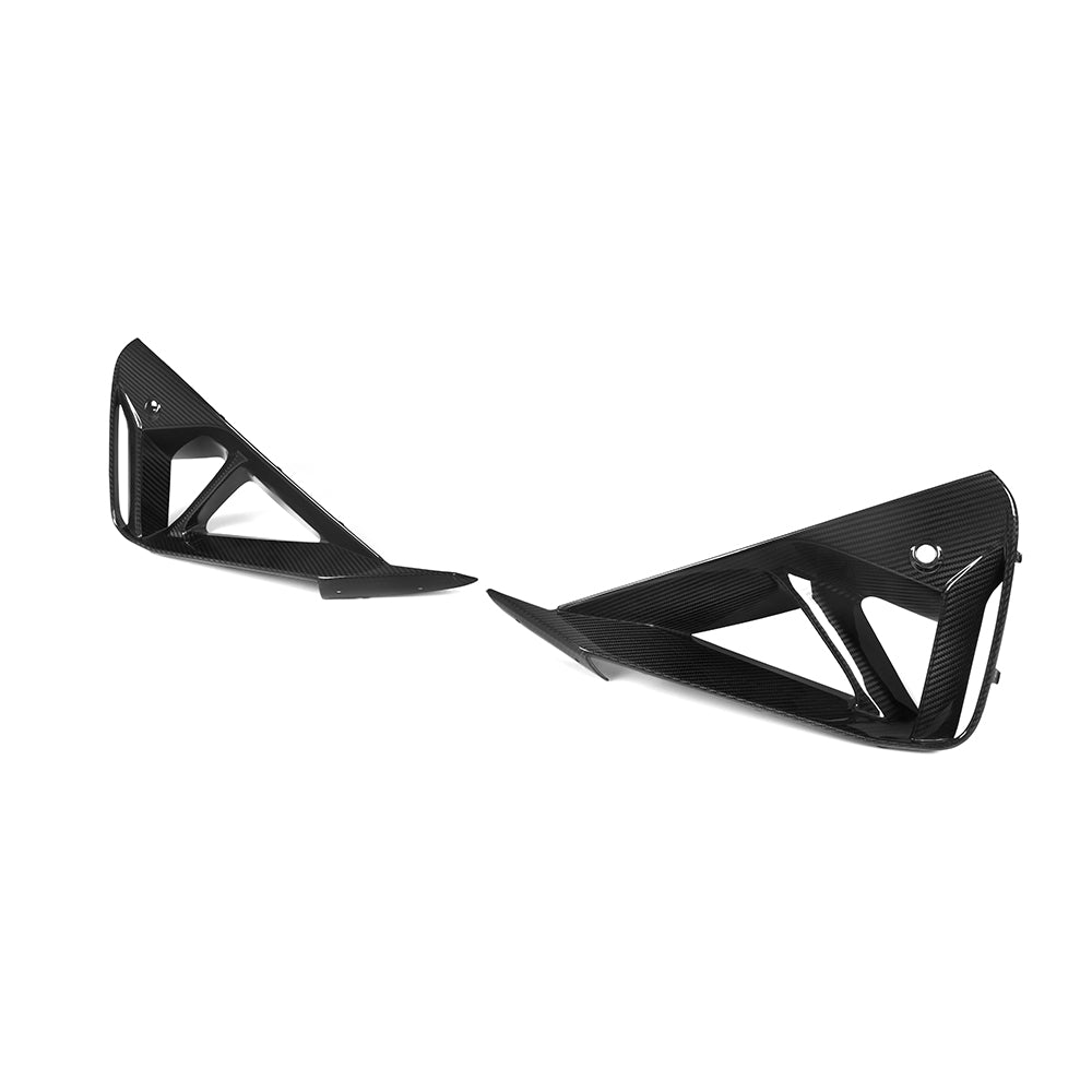 SooQoo BMW G42 M240i Front Ducts In Gloss Carbon Fibre-CCO