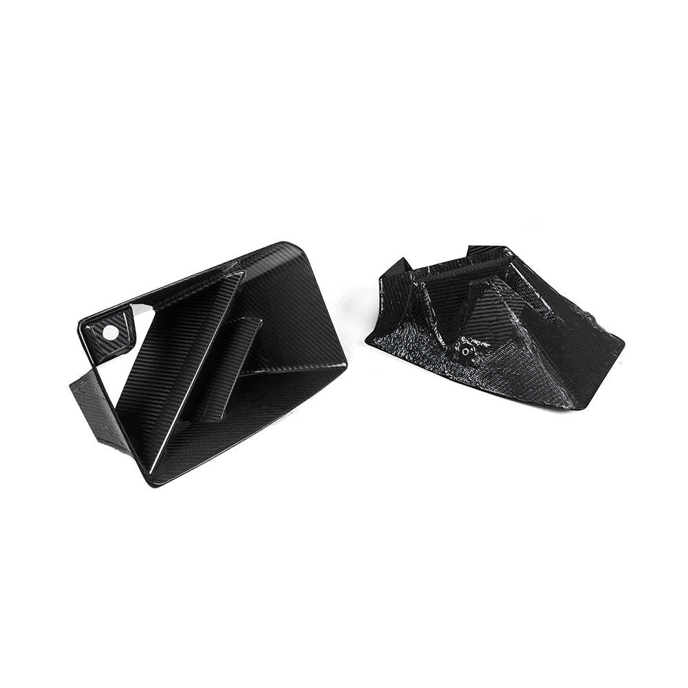 SooQoo BMW G87 M2 SQ Twin Fin Front Ducts In Gloss Carbon Fibre-CCO
