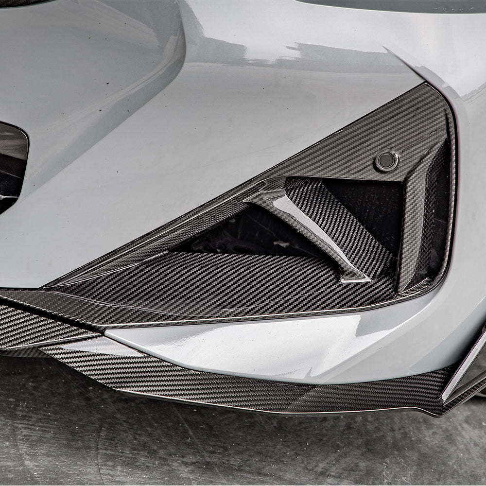 SooQoo BMW G42 M240i Front Ducts In Gloss Carbon Fibre-CCO