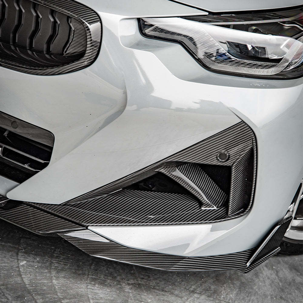 SooQoo BMW G42 M240i Front Ducts In Gloss Carbon Fibre-CCO