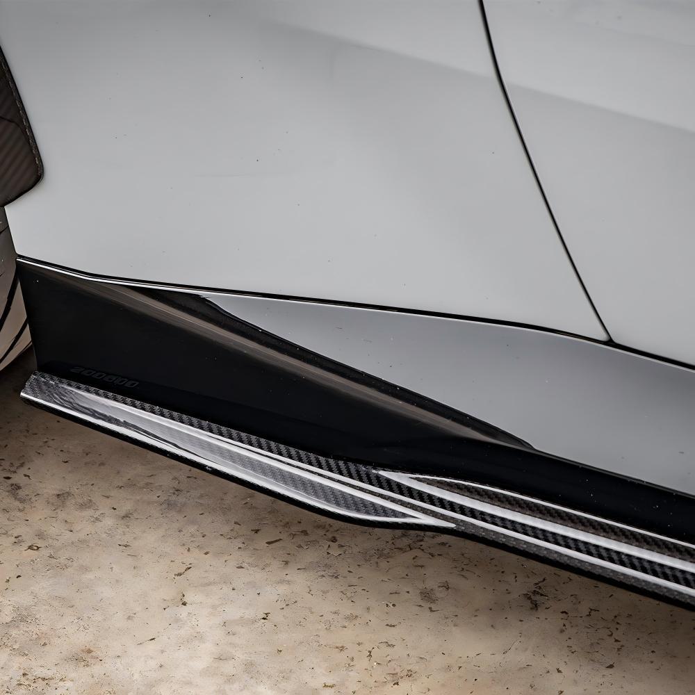Gloss Carbon Fiber Side Skirts For BMW G42 M240i