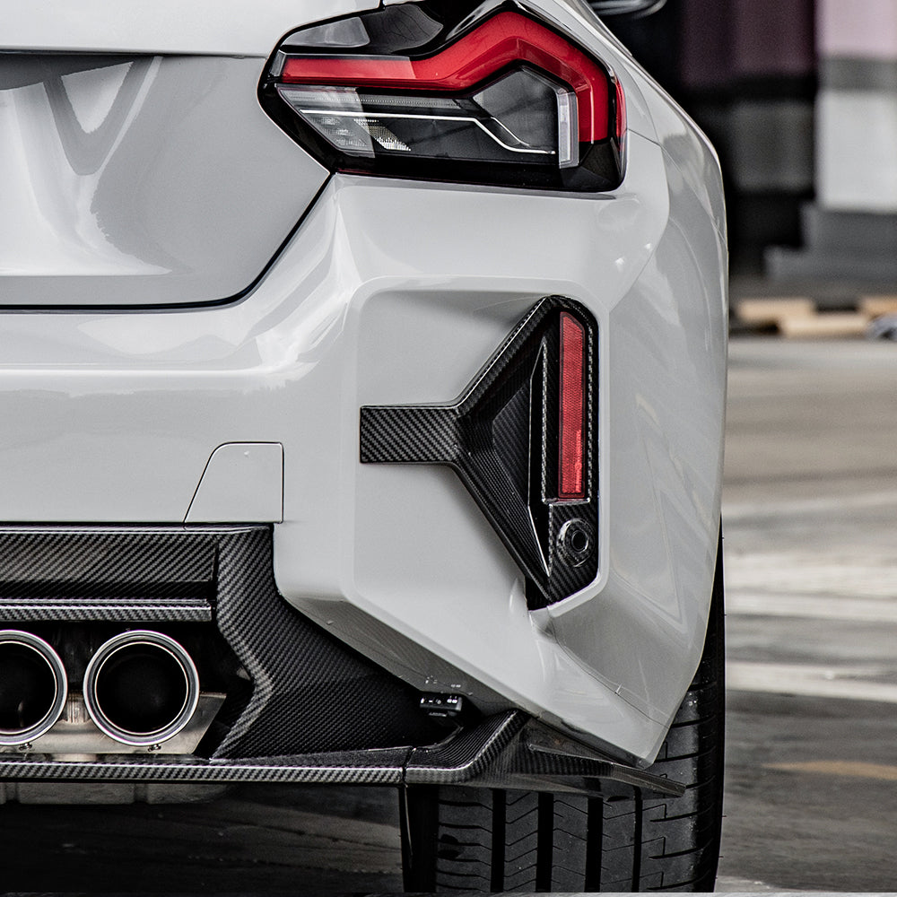 SooQoo BMW G87 M2 Rear Diffuser In Gloss Carbon Fibre-CCO