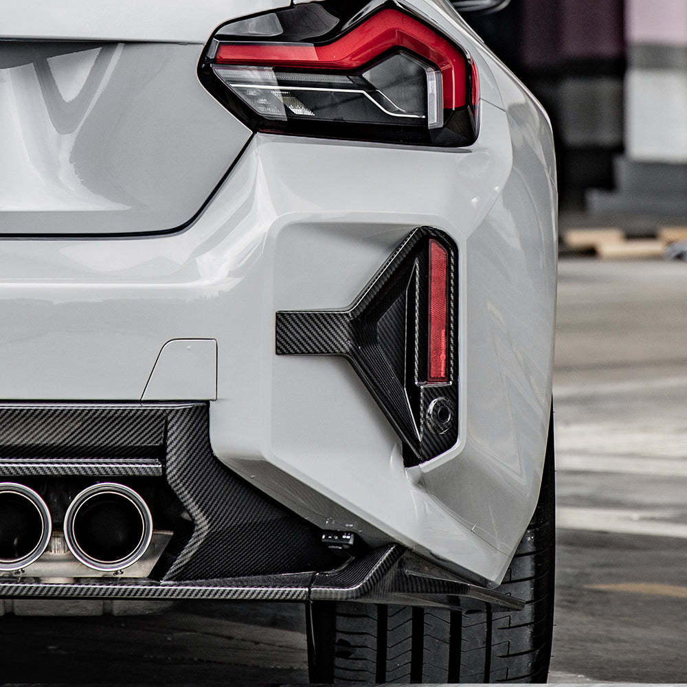 SooQoo BMW G87 M2 Rear Diffuser In Gloss Carbon Fibre-CCO