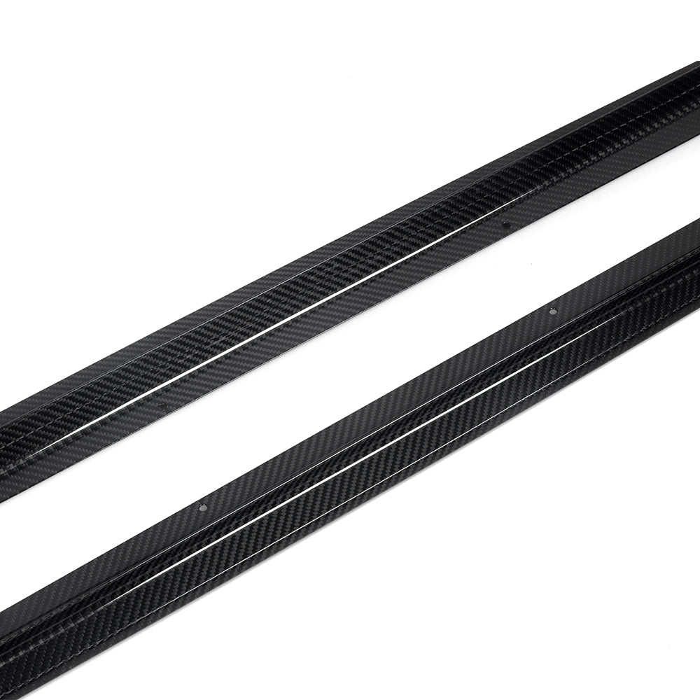 SooQoo BMW G42 M240i Side Skirts In Gloss Carbon Fibre-CCO