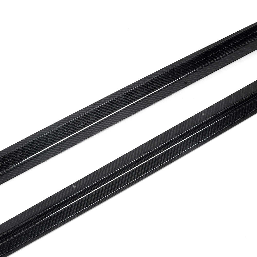 SooQoo BMW G42 M240i Side Skirts In Gloss Carbon Fibre-CCO