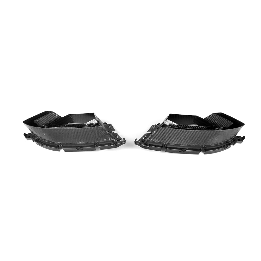 SooQoo BMW G82 & G83 M4 Rear Diffuser + Rear Splitters In Gloss Carbon Fibre-CCO