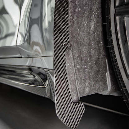 SooQoo BMW G80 M3 Front Mud Flaps In Gloss Carbon Fibre-CCO