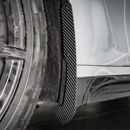 SooQoo BMW G80 M3 Front Mud Flaps In Gloss Carbon Fibre-CCO