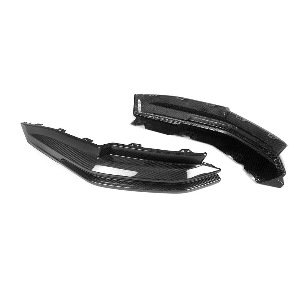 SooQoo BMW G80 & G81 M3 Rear Diffuser + Rear Splitters In Gloss Carbon Fibre-CCO