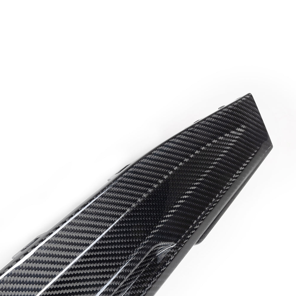 SooQoo BMW G80 & G81 M3 Rear Diffuser + Rear Splitters In Gloss Carbon Fibre-CCO