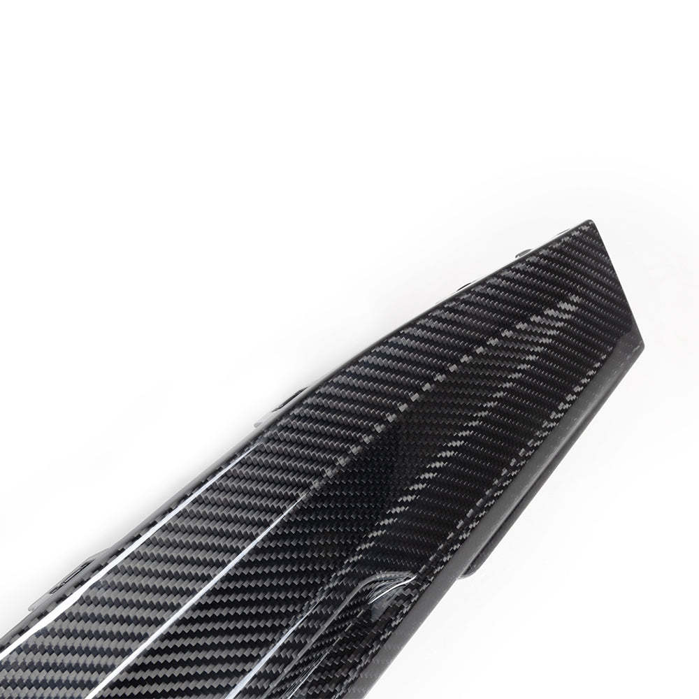 SooQoo BMW G80 & G81 M3 Rear Diffuser + Rear Splitters In Gloss Carbon Fibre-CCO