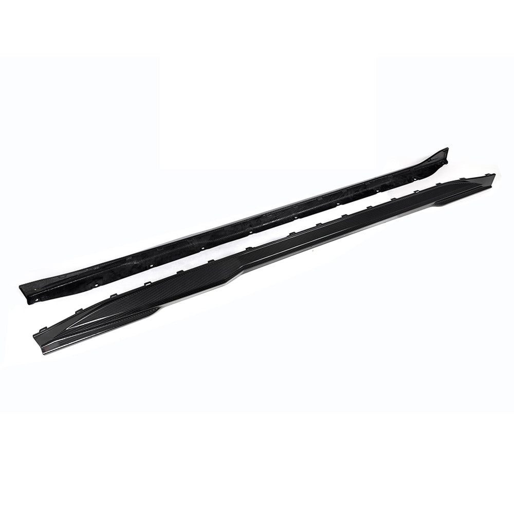 SooQoo BMW G80 G81 M3 Side Skirts In Gloss Carbon Fibre-CCO