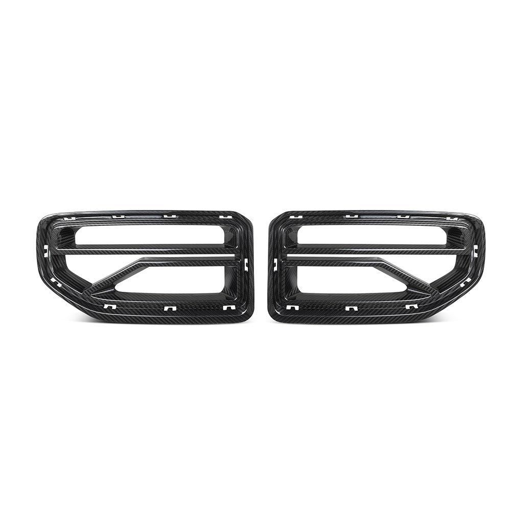 SooQoo BMW G87 M2 SQ-V Front Grilles In Gloss Carbon Fibre-CCO