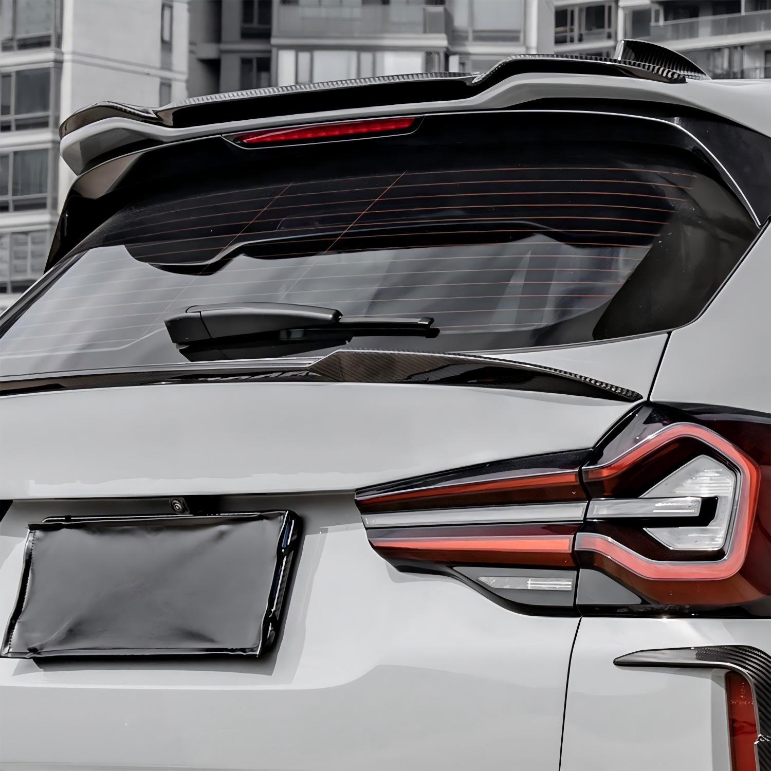 SooQoo BMW F97 X3M SQ Roof Spoiler In Gloss Pre Preg Carbon Fibre (2019+)