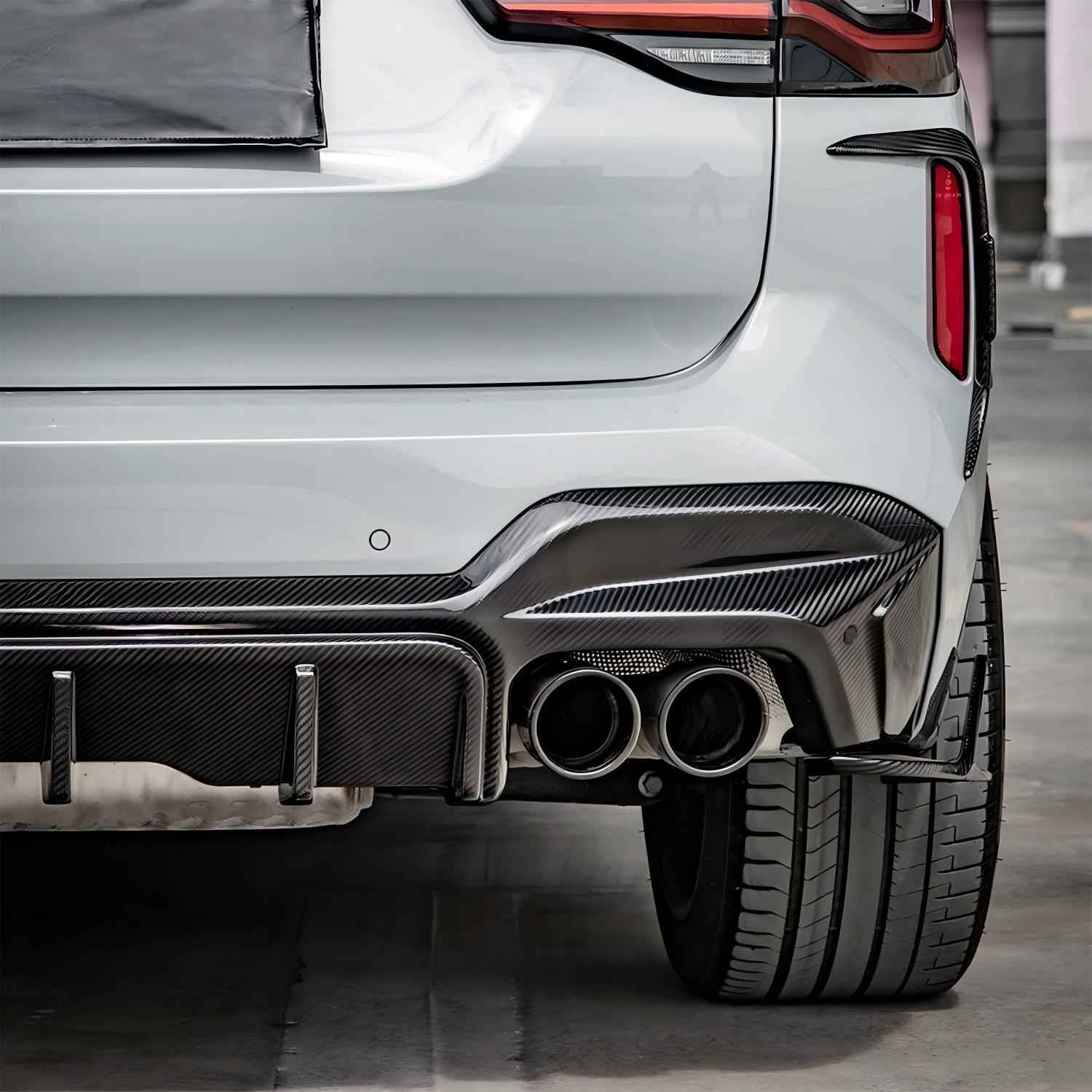 SQ 3 Piece Rear Diffuser Carbon Fiber For BMW F97 X3M LCI (Facelift 2022+)