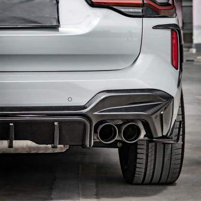 SQ 3 Piece Rear Diffuser Carbon Fiber For BMW F97 X3M LCI (Facelift 2022+)