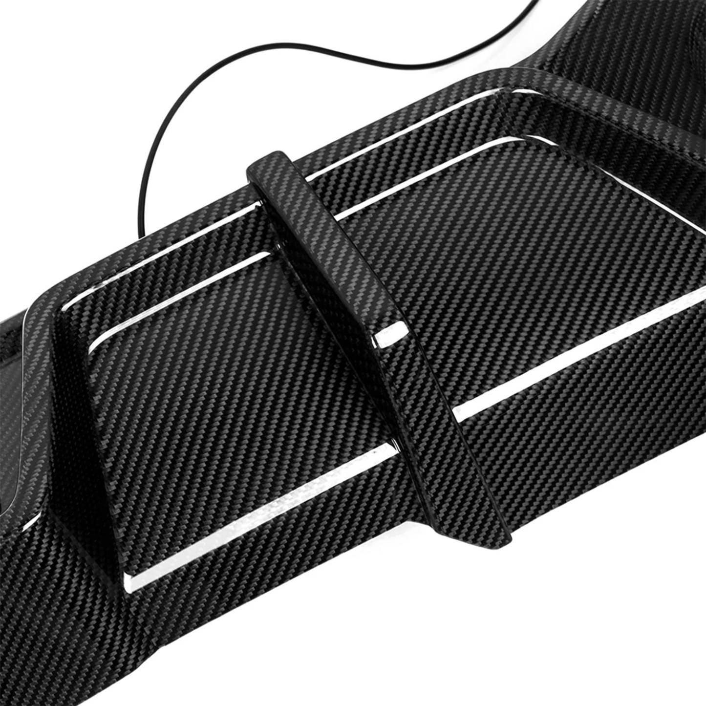 SooQoo BMW X3M F97 & X4M F98 LCI Rear Diffuser In Gloss Pre Preg Carbon Fibre (Facelift 2022+)-CCO
