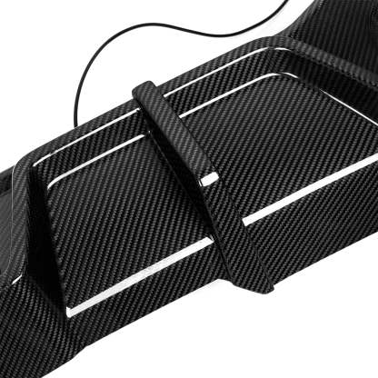SooQoo BMW X3M F97 & X4M F98 LCI Rear Diffuser In Gloss Pre Preg Carbon Fibre (Facelift 2022+)-CCO