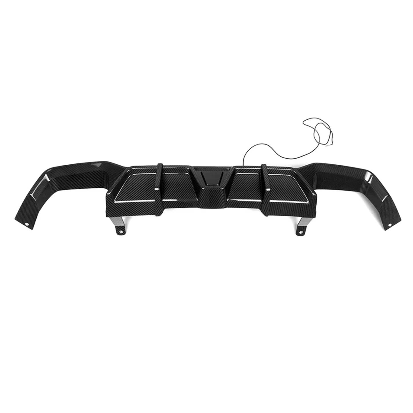 SooQoo BMW X3M F97 & X4M F98 LCI Rear Diffuser In Gloss Pre Preg Carbon Fibre (Facelift 2022+)-CCO